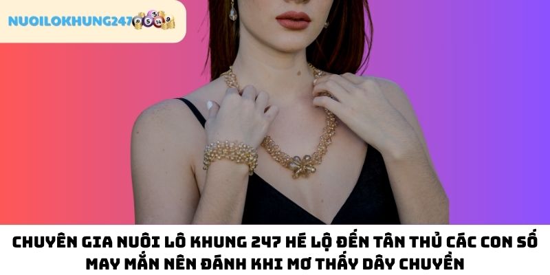 Khái quát các con sô giúp bạn làm giàu nhanh chóng khi mơ thấy dây chuyền được chuyên gia tại Nuôi Lô Khung 247 chia sẻ