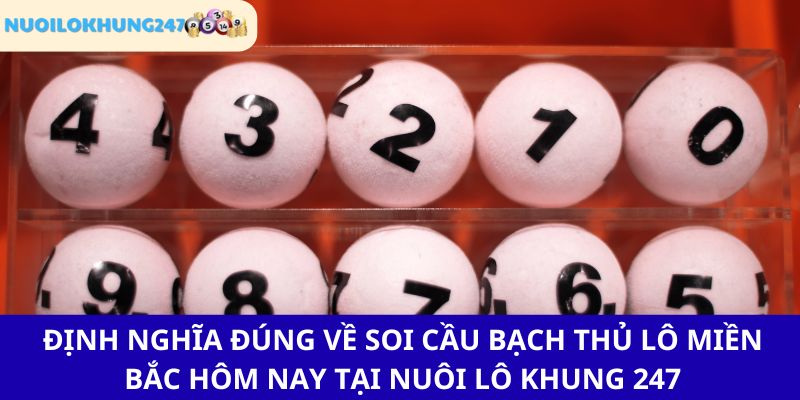Tóm tắt vài nét cơ bản về soi cầu bạch thủ lô miền Bắc hôm nay tại Nuôi Lô Khung 247